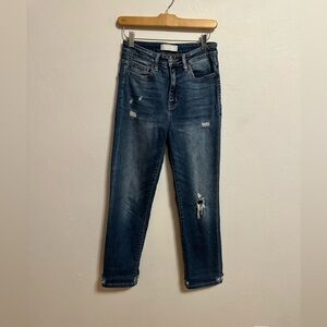 Vervet By Flying Monkey Women’s Medium Wash Distressed Stretchy Jeans Size 26